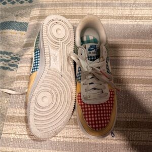 Woman’s Air Force 1 Checkered Multicolor Sneakers